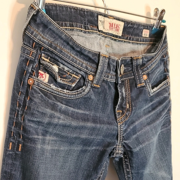 EUC Mek Denim Distressed Boot Cut Jeans - Picture 4 of 10